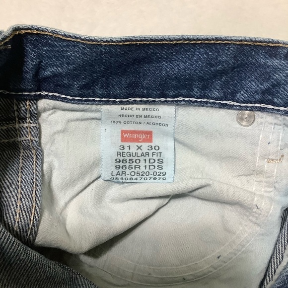 Wrangler Five Star Premium Denim Regular Fit Jeans Blue Size 31 x 30 - Picture 3 of 7